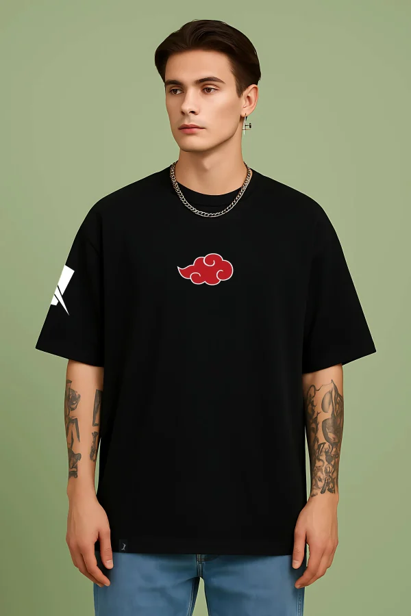 1 Itachi- Black Cotton Men's T-shirt