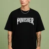 Punisher - Black Cotton Men's T-shirt