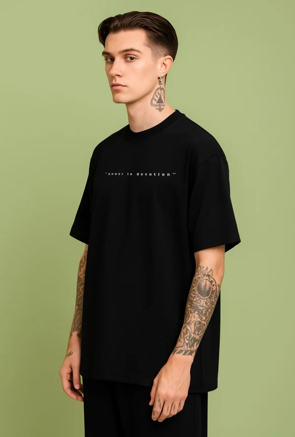 Hanuman - Black Cotton Men's T-shirt