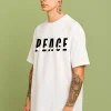 Peace - White Cotton Men's T-shirt