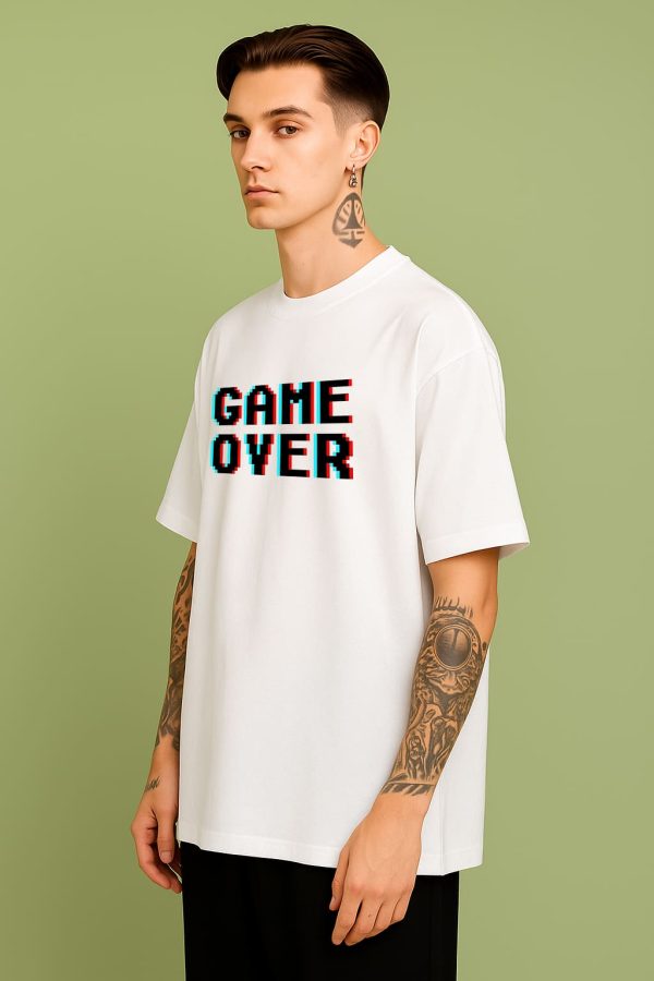 2 Game Over - White Cotton Men's T-shirt