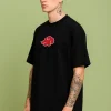 2 Itachi- Black Cotton Men's T-shirt