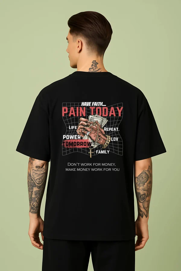 Have Faith- Black Cotton Men's T-shirt