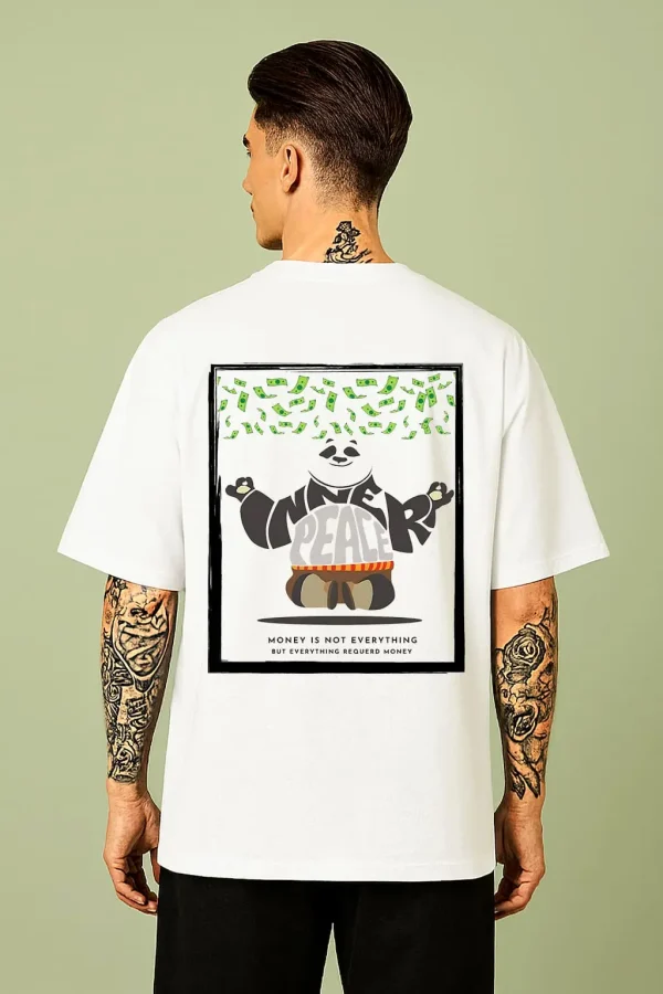 Peace - White Cotton Men's T-shirt