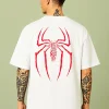 Spider Man - White Cotton Men's T-shirt