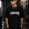 Punisher - Black Cotton Men's T-shirt