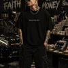 Have Faith- Black Cotton Men's T-shirt