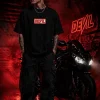 Devil- Black Cotton Men's T-shirt