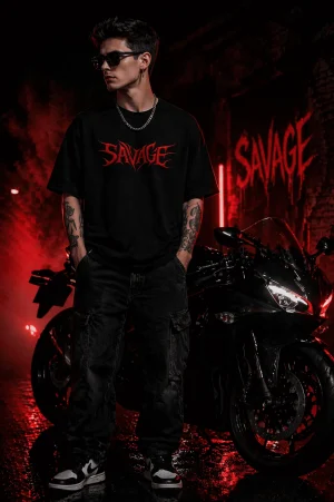 SAVAGE- Cotton Men's T-shirt