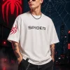 Spider Man - White Cotton Men's T-shirt