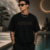 Meditation - Black Cotton Men's T-shirt