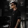 Sigma- Black Cotton Men's T-shirt
