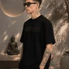 Meditation - Black Cotton Men's T-shirt