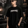 Punisher - Black Cotton Men's T-shirt