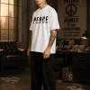 Peace - White Cotton Men's T-shirt