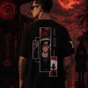 C Itachi- Black Cotton Men's T-shirt