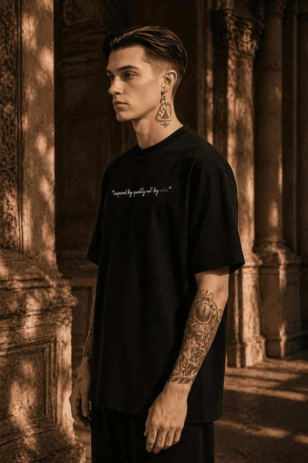 D RAMA- Black Cotton Men's T-shirt