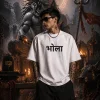 Bhola - White Cotton Men's T-shirt