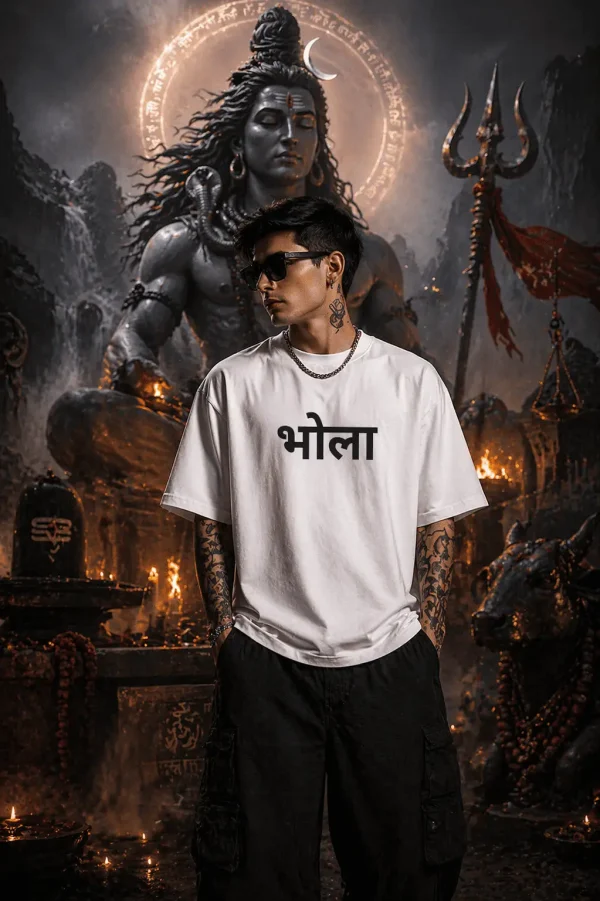 Bhola - White Cotton Men's T-shirt