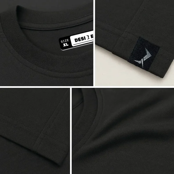 close vew xl Itachi- Black Cotton Men's T-shirt