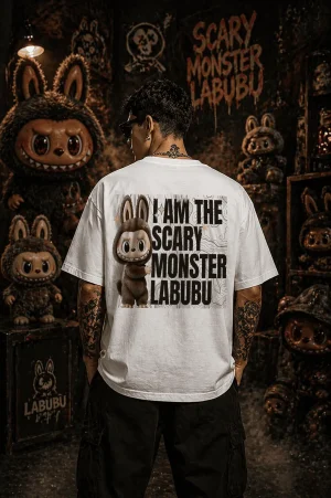 Labubu - White Cotton Men's T-shirt