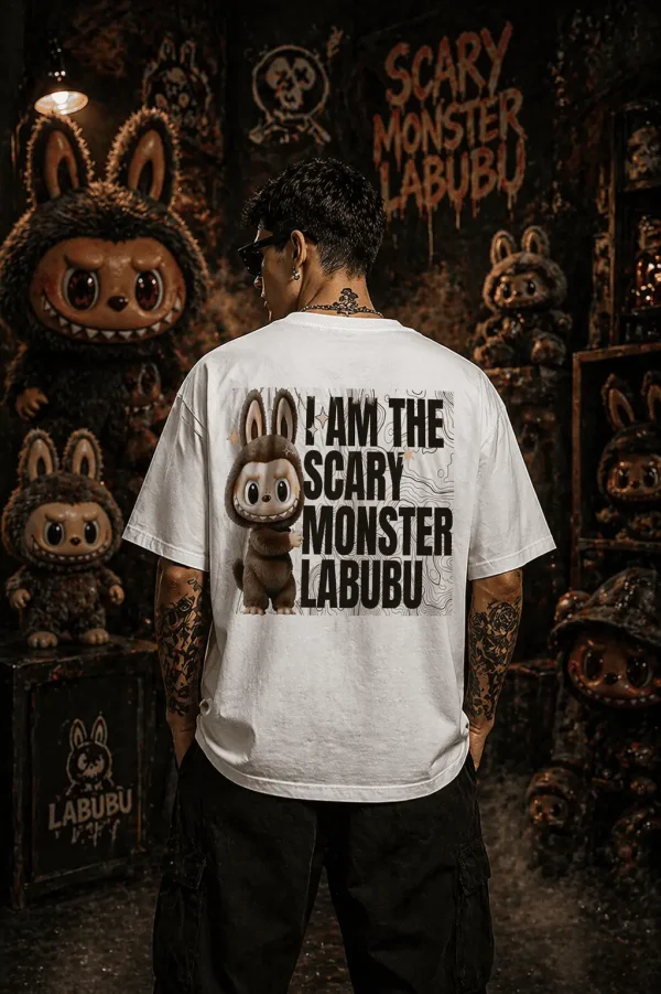 drfg Labubu - White Cotton Men's T-shirt