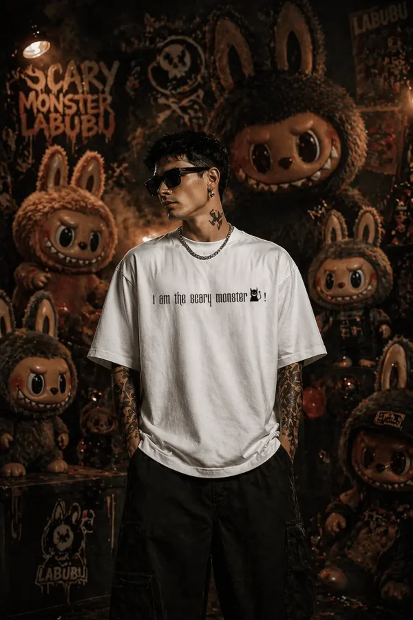 dry Labubu - White Cotton Men's T-shirt