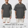 size chart Never Giveup - Black Cotton Men's T-shirt