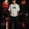 th (2) Game Over - White Cotton Men's T-shirt