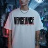 thght Vengeance - White Cotton Men's T-shirt