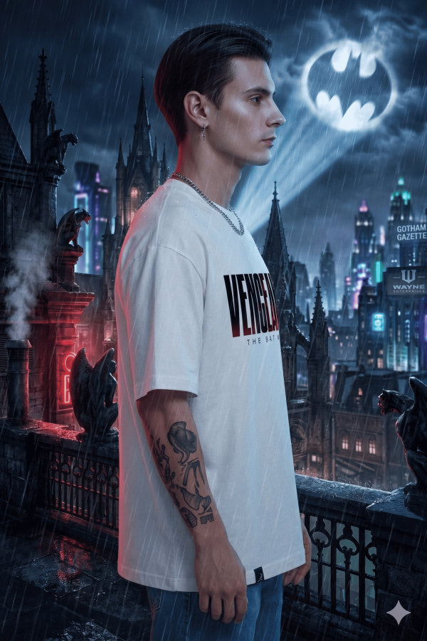 thght Vengeance - White Cotton Men's T-shirt