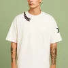 1 Round Neck - Desi Rebel - White Cotton Men's T-shirt