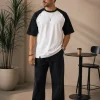 Alpha - Black & White Cotton Men's T-shirt