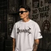 B Desi Rebel - Spike - White Cotton Men's T-shirt