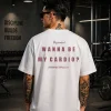 B Cardio - White Cotton Men's T-shirt