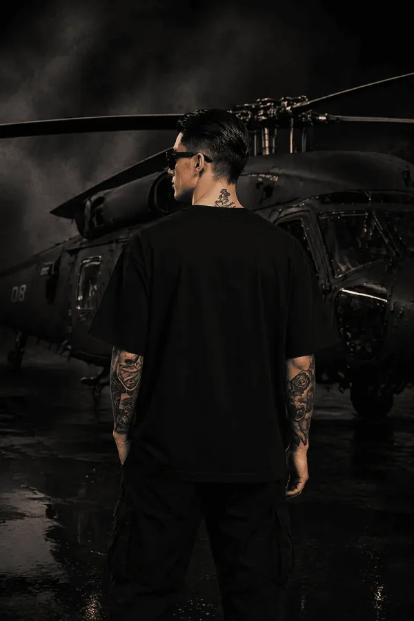 B Desi Rebel - Black Cotton Men's T-shirt