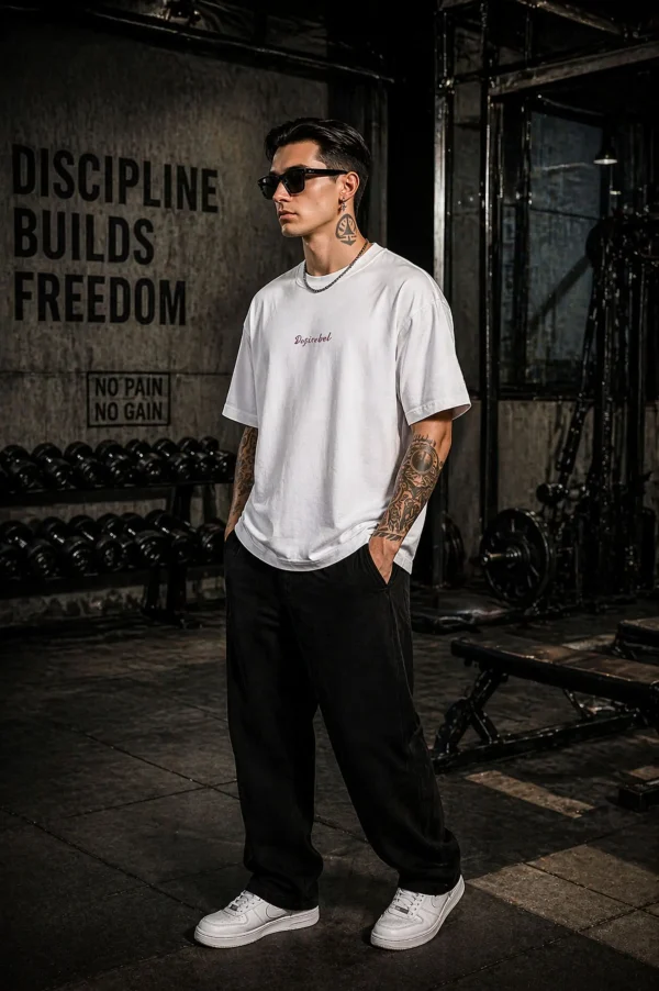 C Cardio - White Cotton Men's T-shirt