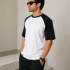 Alpha - Black & White Cotton Men's T-shirt