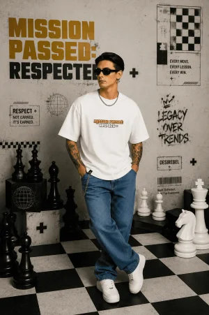 Mission Passed - White Cotton Men's T-shirt