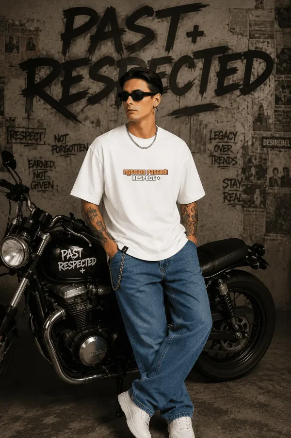 Mission Passed - White Cotton Men's T-shirt