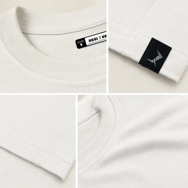 close vew s Desi Rebel - White Cotton Men's T-shirt