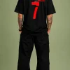 Ronaldo - Black & red Cotton Men's T-shirt